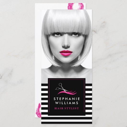 カスタマイズはっきりした可能なヘアサロンギフト証明書 (正面/裏面)