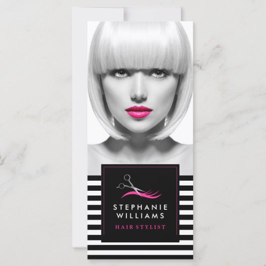 カスタマイズはっきりした可能なヘアサロンギフト証明書 (正面)