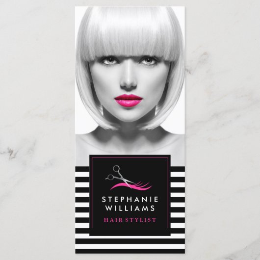 カスタマイズはっきりした可能なヘアサロンギフト証明書 (正面)