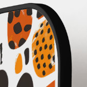 カスタマイズはっきりした可能な抽象芸術レトロモダンジオメトリ ピックルボールラケット (左詳細)