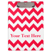 カスタマイズはっきりした可能な文字を備えたRouge Chevron クリップボード (正面)