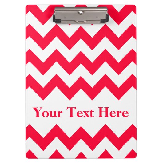 カスタマイズはっきりした可能な文字を備えたRouge Chevron クリップボード (正面)