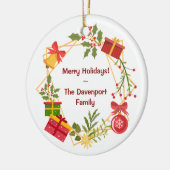 カスタマイズぶら下がった休日オーナメント セラミックオーナメント (左)