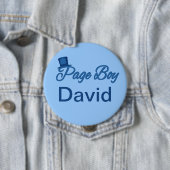 カスタマイズべきかわいいページの男の子のTシャツ 缶バッジ (インサイチュ)