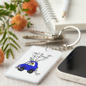 カスタマイズべきアマチュア無線の移動式装備Keychain キーホルダー (正面右)