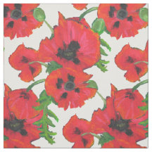 カスタマイズべき白の赤いオニゲシ