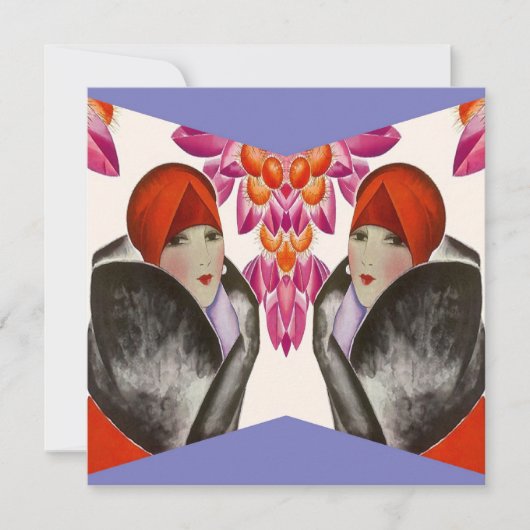 カスタマイズべき粋な友人の招待状の~ EZ! 招待状 (正面)