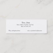 カスタマイズべき読書木の小型しおり スキニー名刺 (裏面)