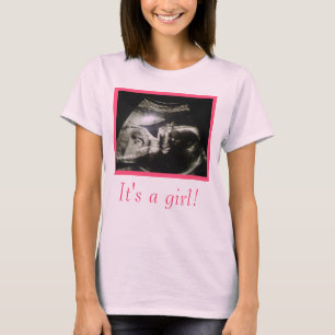 カスタマイズべき超音波の妊婦のなTシャツ Tシャツ