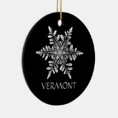 カスタマイズべき雪片の写真のオーナメント セラミックオーナメント (右)