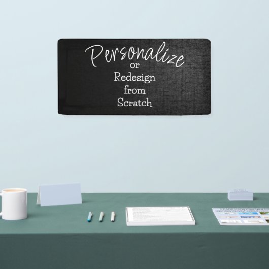 カスタマイズまたはゼロから作成 –  横断幕 (トレードショー)