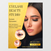 カスタマイズまつげエクステスタジオのフロントデザイン ウィンドウサイン (シート)