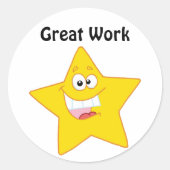 カスタマイズやる気を起こさせる先生 ラウンドシール (正面)