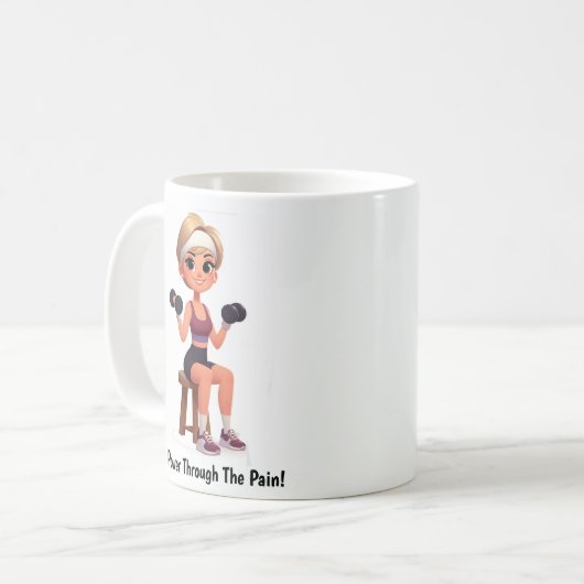 カスタマイズやる気を起こさせる可能なフィットネスコーヒーマグ コーヒーマグカップ (正面左)