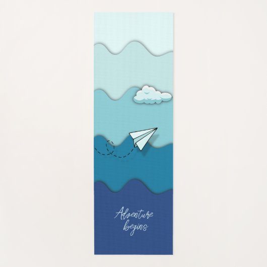 カスタマイズやる気を起こさせる可能な「冒険の始まり」 ヨガマット (正面)