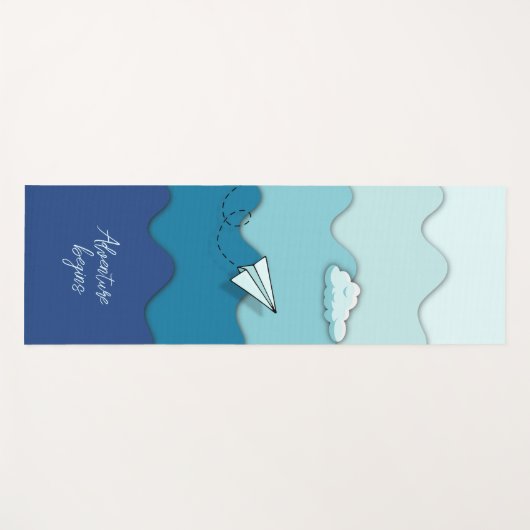 カスタマイズやる気を起こさせる可能な「冒険の始まり」 ヨガマット (正面(横))