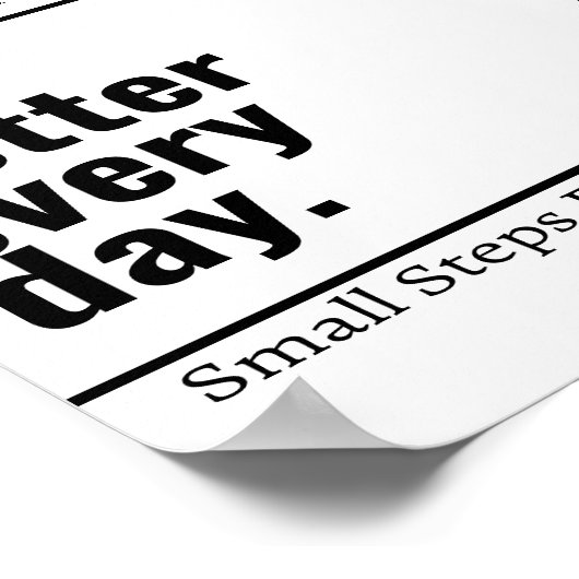 カスタマイズやる気を起こさせる1%優れた毎日モダン ポスター (角)