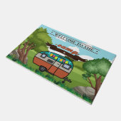 カスタマイズようこそ ドアマット (アングル)