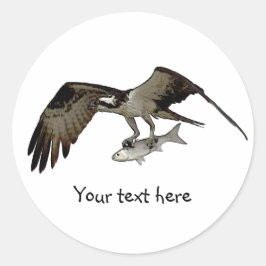 カスタマイズよ！魚のオスプレイ ラウンドシール