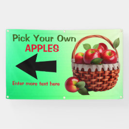 カスタマイズりんご自分 横断幕