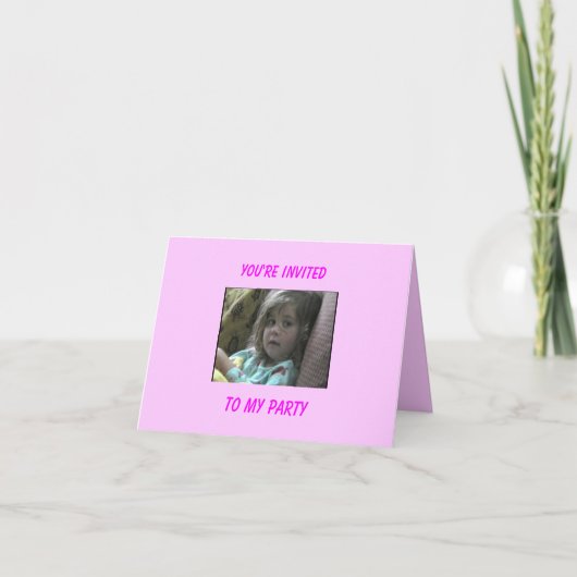 カスタマイズアニーの招待状カード- 招待状 (正面)