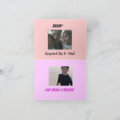 カスタマイズアニーの招待状カード- 招待状 (内部)