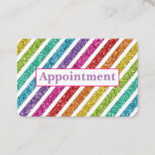 カスタマイズアポイントメントカード-ネイルサロングリッター 名刺 (正面)
