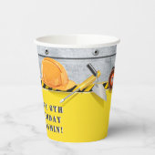 カスタマイズアンダー建築誕生日紙カップ 紙コップ (左)