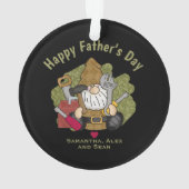 カスタマイズアンドパーソナライズされたハンディマンガーデン格言 オーナメント (裏面)