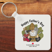 カスタマイズアンドパーソナライズされたハンディマンガーデン格言 キーホルダー (正面)