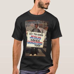 カスタマイズイエス・キリスト救ギャング余りに- Tシャツ