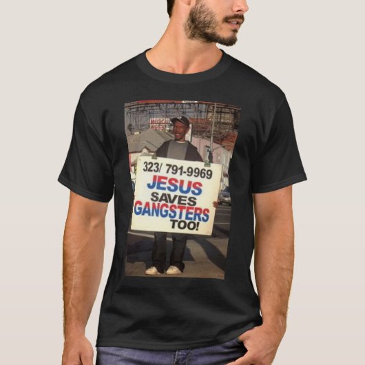 カスタマイズイエス・キリスト救ギャング余りに- Tシャツ (正面)