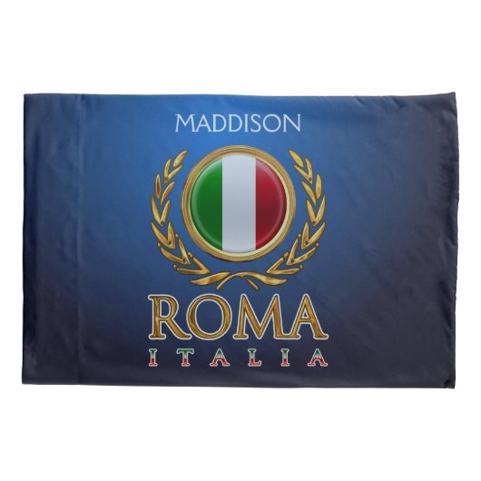 カスタマイズイタリアンな旗 枕カバー (裏面)