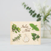 カスタマイズイタリアンハーブはがき ポストカード (スタンド正面)