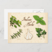 カスタマイズイタリアンハーブはがき ポストカード (正面/裏面)