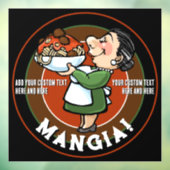 カスタマイズイタリアン可能なレストランピッツェリアプロモーション ウィンドウサイン (シート3)