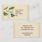 カスタマイズイタリアン草 名刺 (正面/裏面)