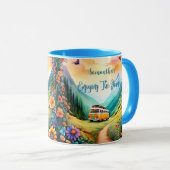 カスタマイズインスパイア可能なVibe前向き引用文。 マグカップ (正面右)