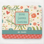 カスタマイズインスパイアEmpowersかわいらしフローラ先生 マウスパッド (正面)