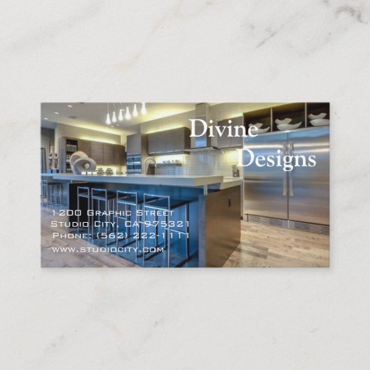 カスタマイズインテリア・デザイン- 名刺 (正面)