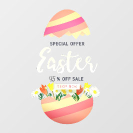カスタマイズイースター販売卵の花の販売割合 ウィンドウサイン