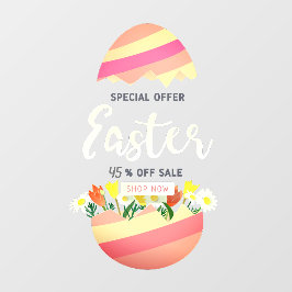 カスタマイズイースター販売卵ショップの割合 ウィンドウサイン