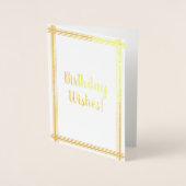 カスタマイズエレガントと"誕生日の願い！" カード (正面)
