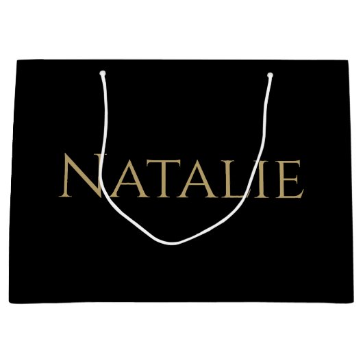 カスタマイズエレガントブライダルパーティグロ結婚ンスマン ラージペーパーバッグ (正面)