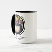 カスタマイズエレガントモダンOval 2枚の写真 マグカップ (正面左)