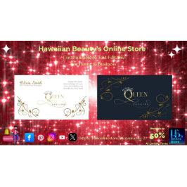 カスタマイズエレガント可能なクラウンクイーンテンプレート11 名刺