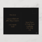 カスタマイズエレガント可能なクリスマスカードとリース シーズンポストカード (裏面)