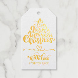 カスタマイズエレガント可能なクリスマス季節のごあいさつ ギフトタグ