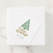 カスタマイズエレガント可能なクリスマス季節のごあいさつ フェイバータグ (インサイチュ)