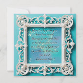 カスタマイズエレガント可能なダウンロード可能な白フレーム シーズンカード (正面)